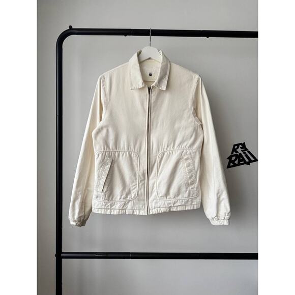 Ganryu Comme des Garcons Beige Cotton Zip Jacket - Picture 1 of 7